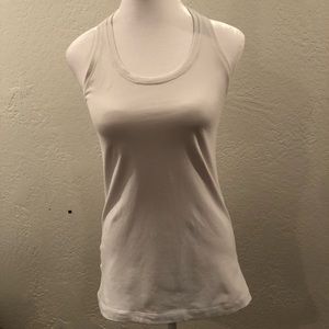 Womens Lululemon Athletica Workout Sleeveless White Top Size 8